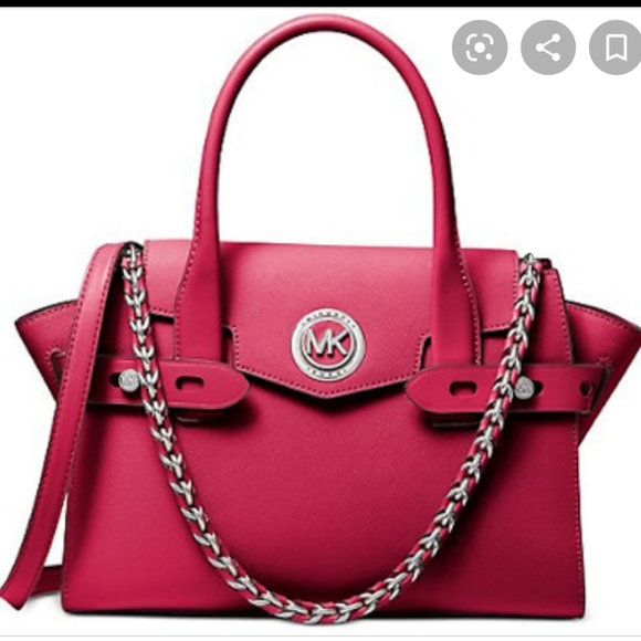 Sold**Michael Kors Carmen Leather Belted Satchel - Picture 12 of 12